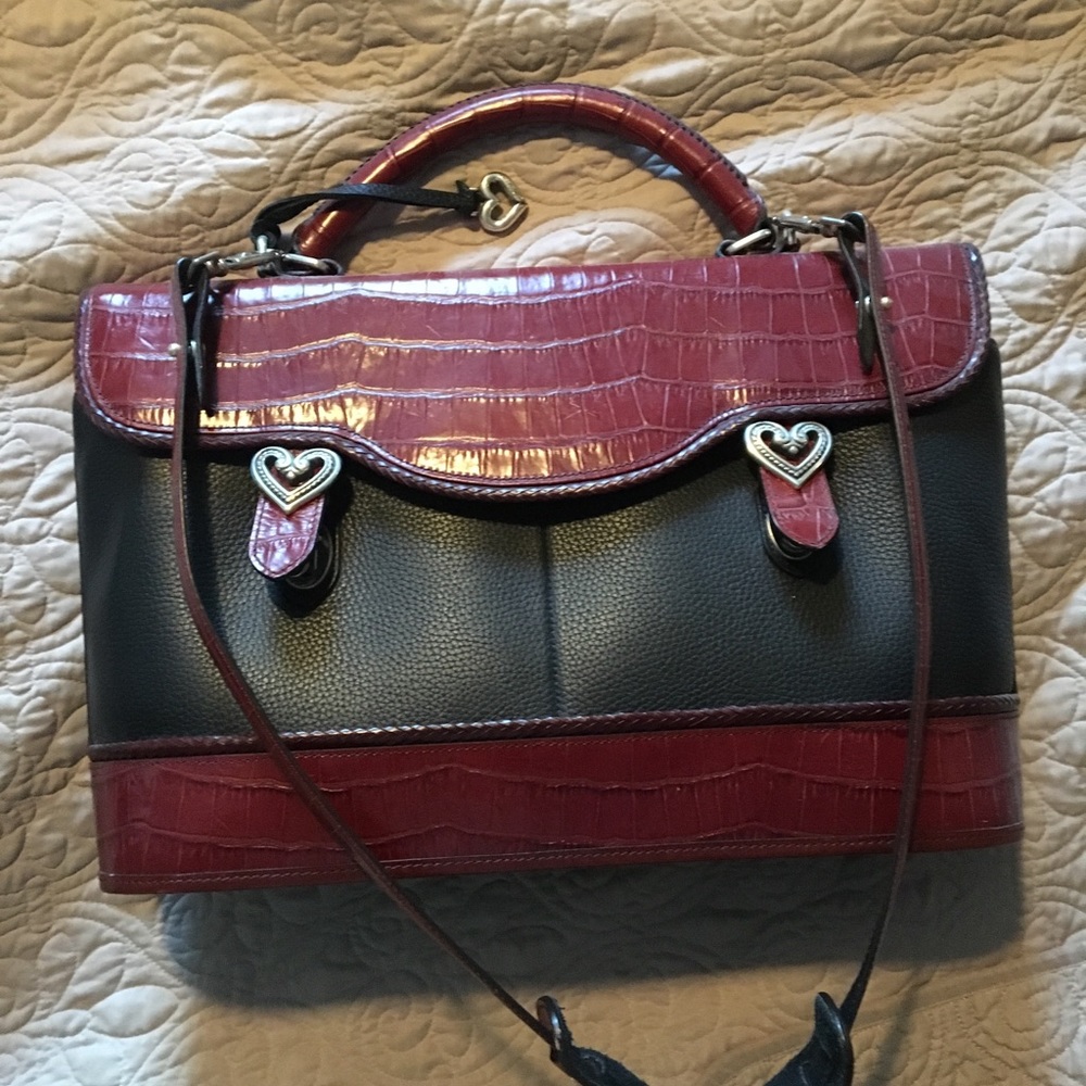 NWOT Brighton Croco Leather bag